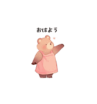 新妻っぽいクマ（個別スタンプ：5）