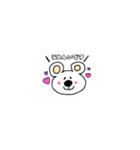 しろくまくんのシンプル挨拶・敬語スタンプ（個別スタンプ：13）