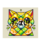 酸っぱいキュビズム猫（個別スタンプ：1）