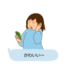 母がLINEを送る時（個別スタンプ：21）