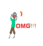 ゾン太君と3人の猫達(ゾン太君Ver)・（個別スタンプ：8）