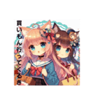 猫耳ガール⑫。土佐弁（個別スタンプ：6）