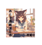 猫耳ガール⑫。土佐弁（個別スタンプ：11）