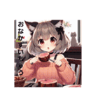 猫耳ガール⑫。土佐弁（個別スタンプ：21）