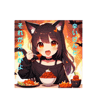 猫耳ガール⑫。土佐弁（個別スタンプ：22）