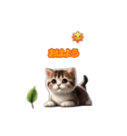 マンチカン子猫の動くスタンプ（個別スタンプ：4）