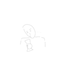 全体的に薄めの肩幅くん（個別スタンプ：2）