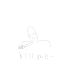 全体的に薄めの肩幅くん（個別スタンプ：4）