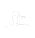 全体的に薄めの肩幅くん（個別スタンプ：13）