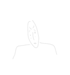 全体的に薄めの肩幅くん（個別スタンプ：16）