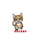 ボブキャットの挨拶（個別スタンプ：7）