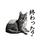 水墨画風 猫スタンプ（AI生成）（個別スタンプ：32）