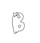 液体ねこアルファベットスタンプ（個別スタンプ：2）