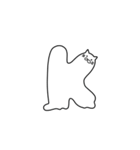 液体ねこアルファベットスタンプ（個別スタンプ：11）