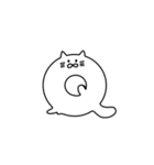 液体ねこアルファベットスタンプ（個別スタンプ：17）