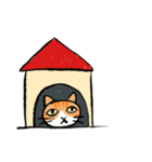 児童画風味猫（個別スタンプ：26）