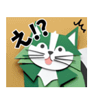 毎日★敬語★クラフト風ねこちゃんスタンプ（個別スタンプ：32）