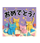 毎日★敬語★クラフト風ねこちゃんスタンプ（個別スタンプ：39）