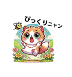 春のぽかぽか猫の日常（個別スタンプ：13）