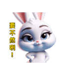 美しくてツンデレで可愛いうさぎさん（個別スタンプ：15）