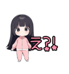 ピンクジャージの女の子。使えるスタンプ（個別スタンプ：19）