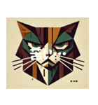 苦いキュビズム猫（個別スタンプ：1）