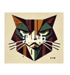 苦いキュビズム猫（個別スタンプ：3）