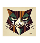 苦いキュビズム猫（個別スタンプ：5）