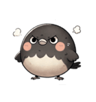 シロクロカラス（個別スタンプ：6）