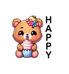 バレンタイン❤テディとチョコの甘い時間（個別スタンプ：24）