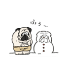 冬のゴリパグ（個別スタンプ：9）