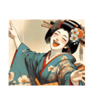 着物女性の日常（個別スタンプ：1）