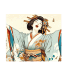 着物女性の日常（個別スタンプ：3）