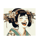 着物女性の日常（個別スタンプ：10）