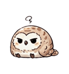 ぺたんフクロウ（個別スタンプ：21）