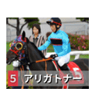 ⚫架空の競走馬で日常会話3【競馬・騎手】（個別スタンプ：1）