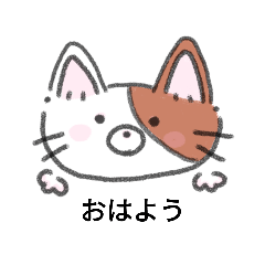 [LINEスタンプ] 手書き猫のイラストスタンプ