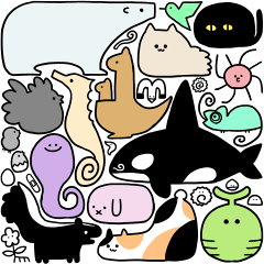 [LINEスタンプ] わからんアニマル5