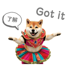 [LINEスタンプ] 柴犬太のNo dance, No life