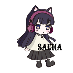 [LINEスタンプ] 『SAEKA〜さえか〜』ミニキャラスタンプ