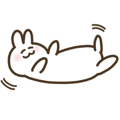 [LINEスタンプ] うさぎさんのきもち 。