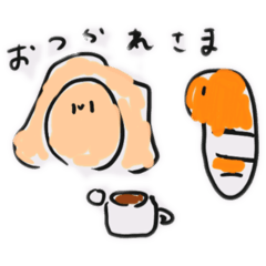 [LINEスタンプ] 日常で使えるちんあなごとかきのスタンプ