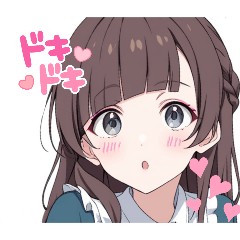 [LINEスタンプ] 可愛い女の子のスタンプ cute girl