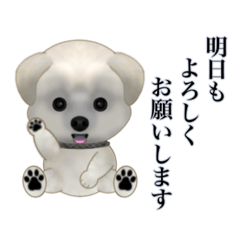 [LINEスタンプ] うちのここあ。♡1 . 日常会話 丁寧語編