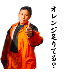 [LINEスタンプ] オレンジクソジジイ