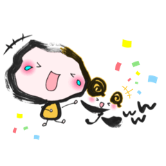 [LINEスタンプ] HAPPYを届ける筆文字アート