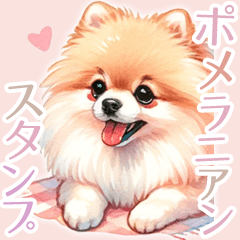 [LINEスタンプ] ポメラニアンスタンプ pomeranian