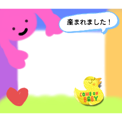 [LINEスタンプ] フレーム風スタンプアートみたい