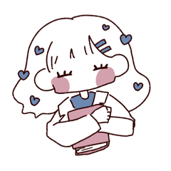 [LINEスタンプ] ゆるかわブルーちゃん