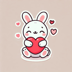 [LINEスタンプ] バレンタインラビット♡